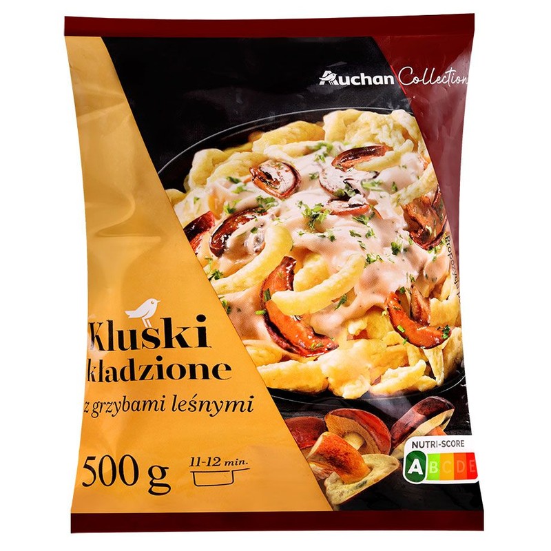 Kluski kładzione z grzybami Auchan Collection  500 g