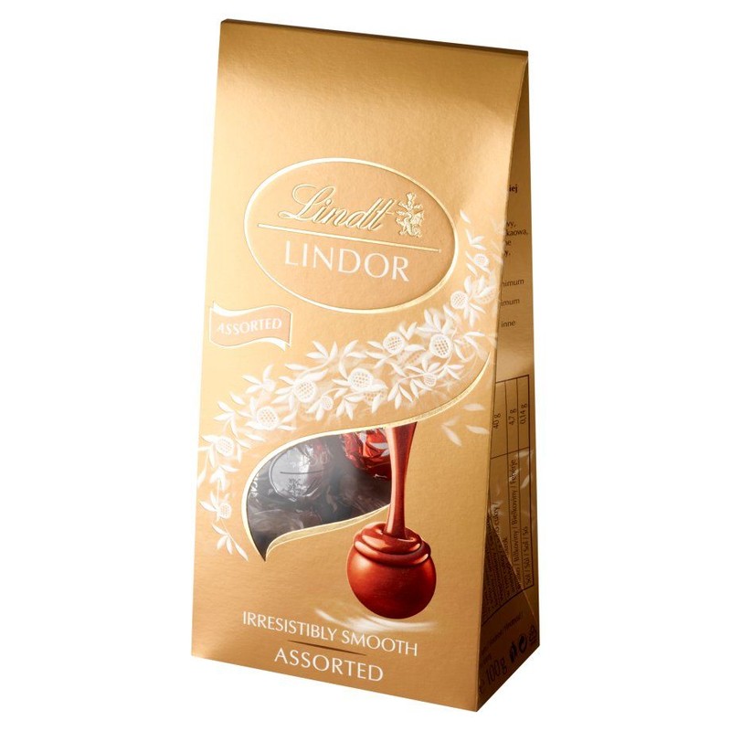 Lindor praliny w mlecznej białej i gorzkiej czekoladzie Lindt 100 g