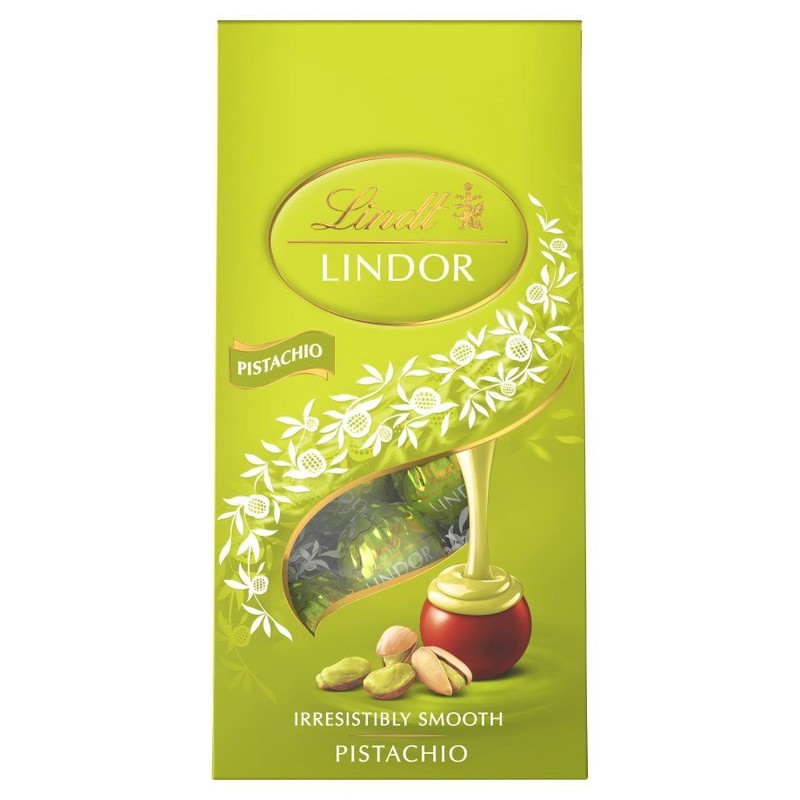 Lindor Praliny mleczne z nadzieniem pistacjowym   Lindt 100 g