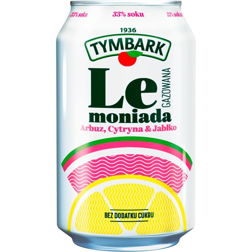 Tymbark Lemoniada gazowana arbuz cytryna & jabłko 330 ml