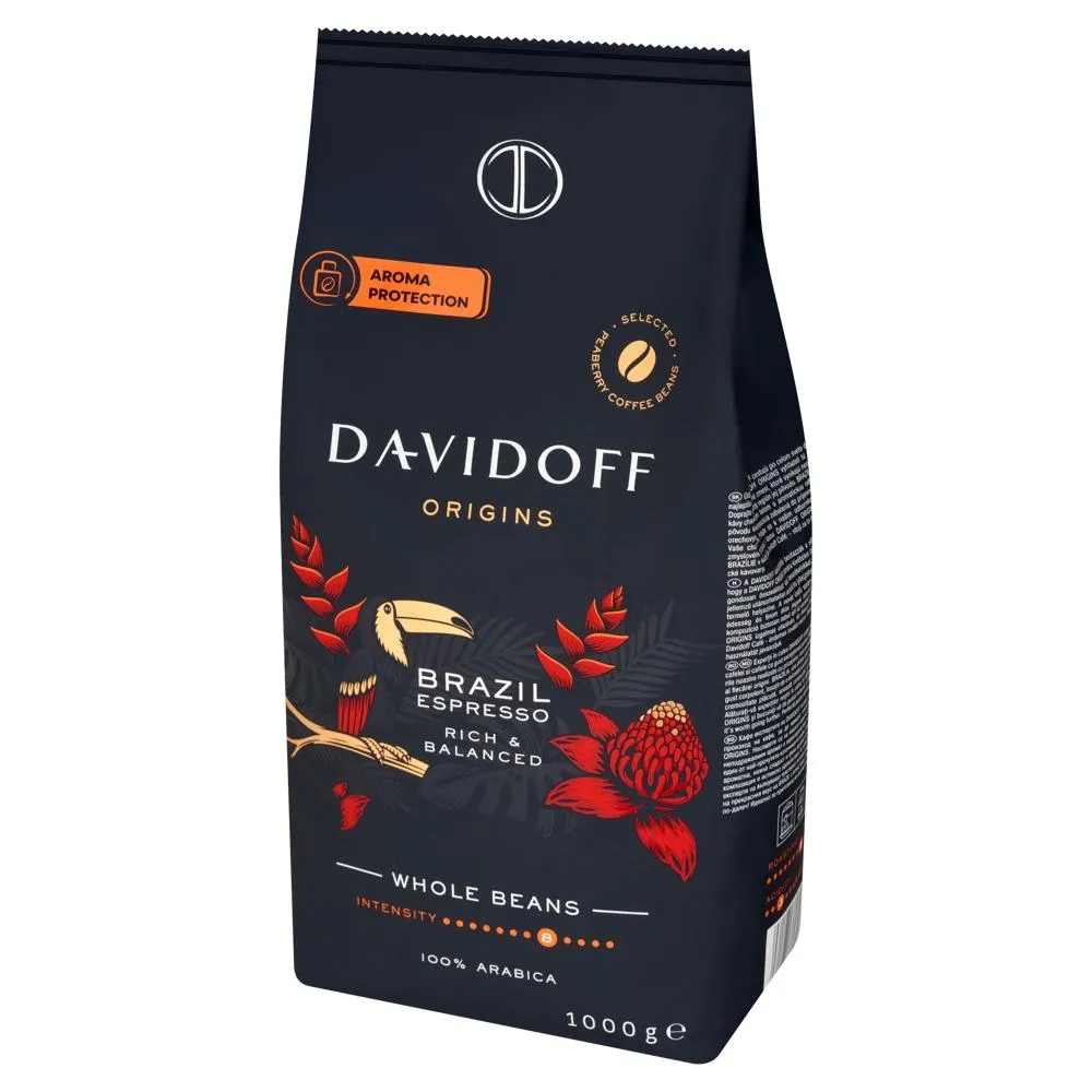 Davidoff Brazil Espresso Kawa palona ziarnista 1000 g