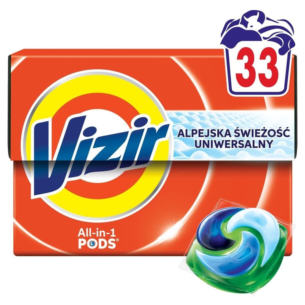 Vizir PODS, Alpine Fresh Kapsułki Do Prania,, 33 Prań