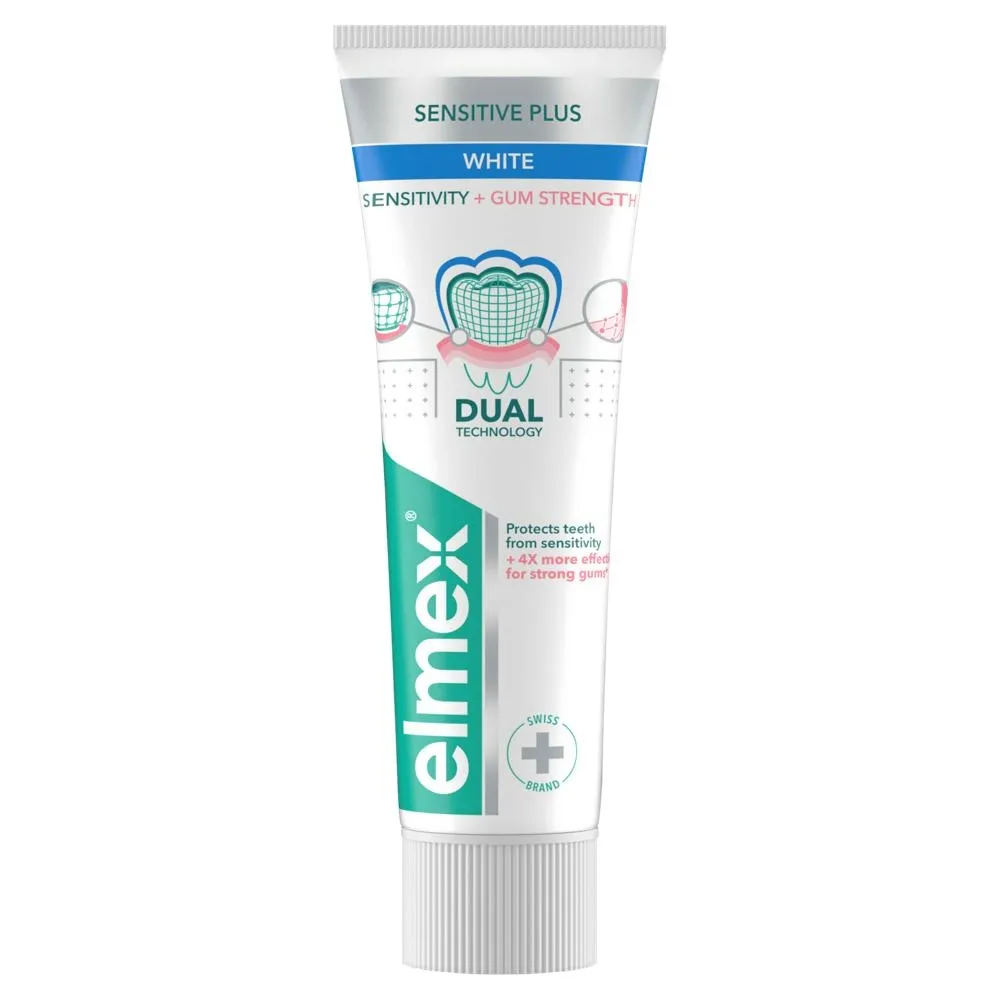 Pasta elmex® SENSITIVE PLUS NADWRAŻLIWOŚĆ + OCHRONA DZIĄSEŁ WYBIELANIE