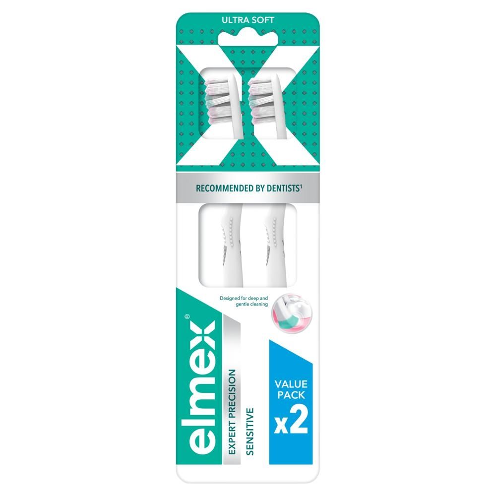 Szczoteczka do zębów elmex® Sensitive Expert Precision Ultra Soft 2 sztuki