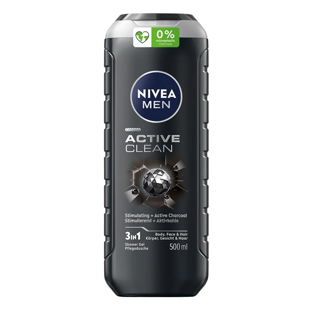 Nivea MEN Active Clean Żel pod prysznic dla mężczyzn 500 ml