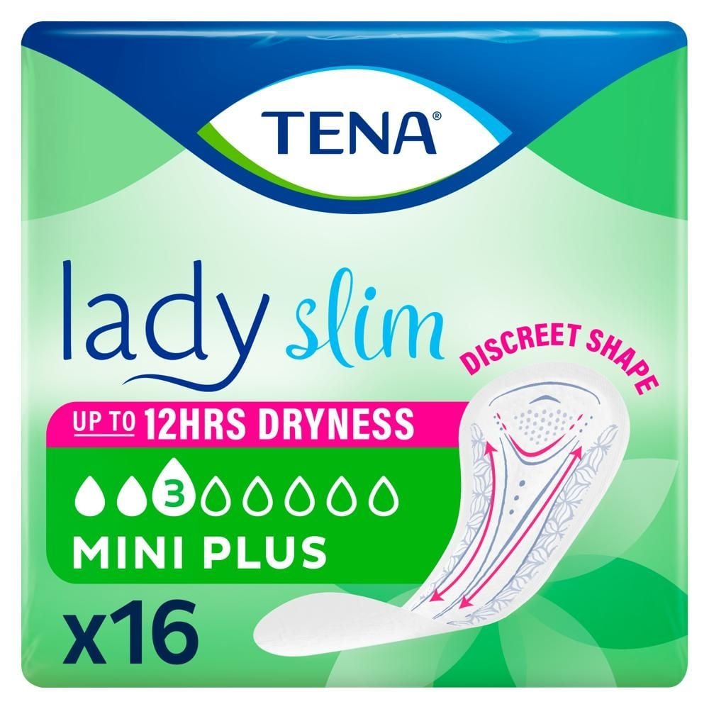 TENA Lady Slim Mini Plus Wkłady anatomiczne 16 sztuk