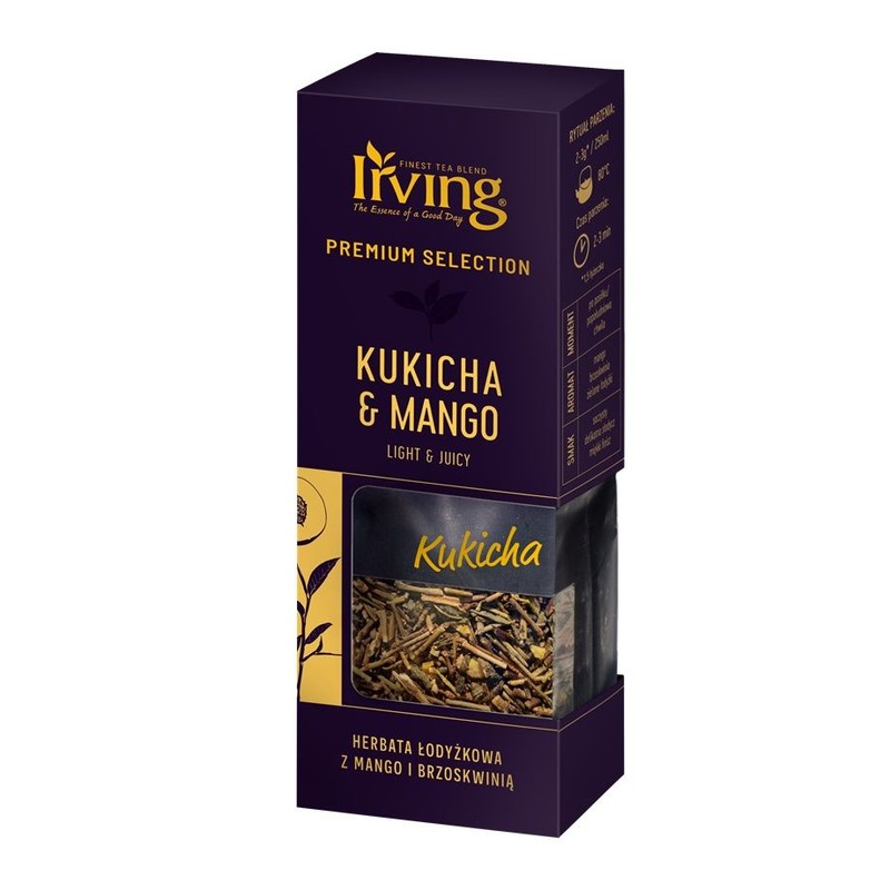 Herbata łodyżkowa z mango i brzoskwinią Kukicha & Mango Irving 60 g