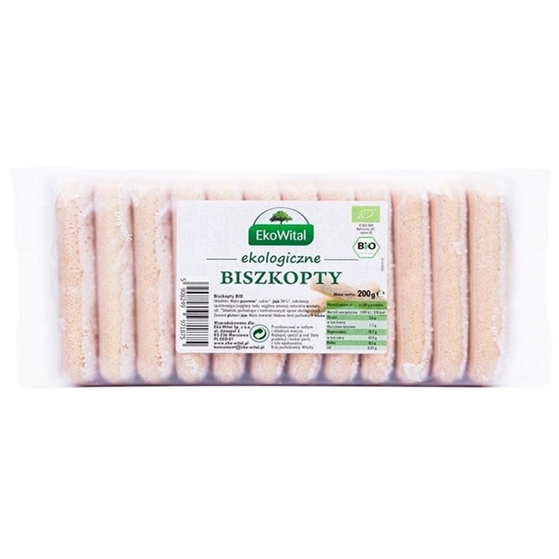 BIO Biszkopty dla dzieci EkoWital 200 g