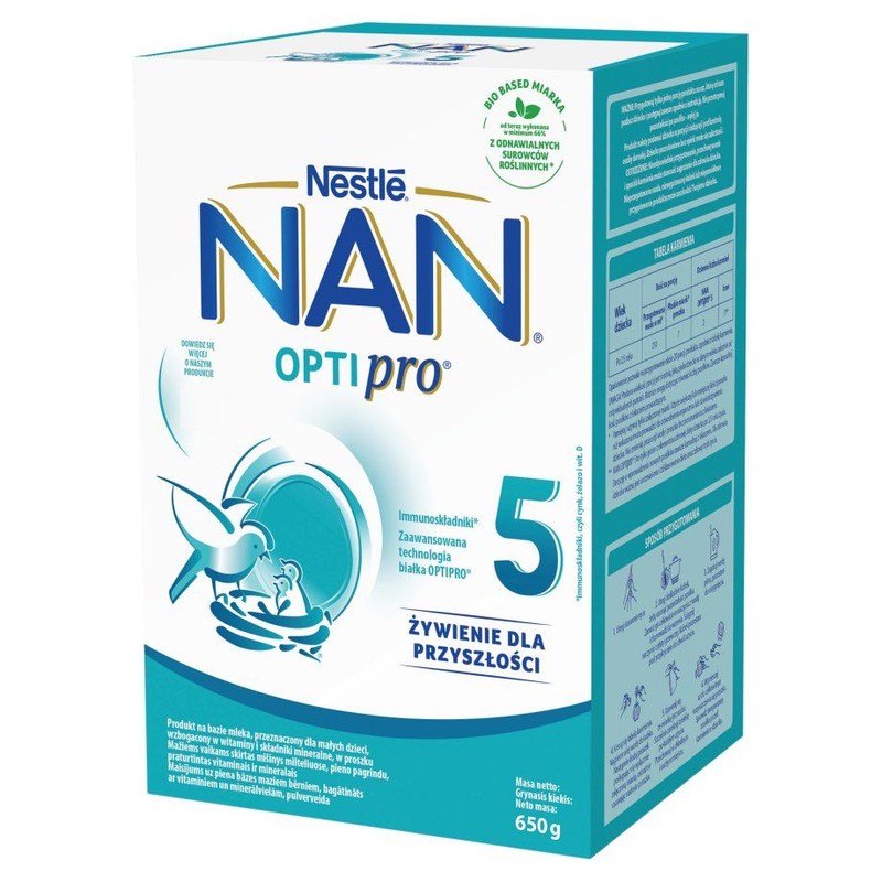 Mleko modyfikowane OPTIPRO 5 2X325G NAN NAN OPTIPRO 650 g