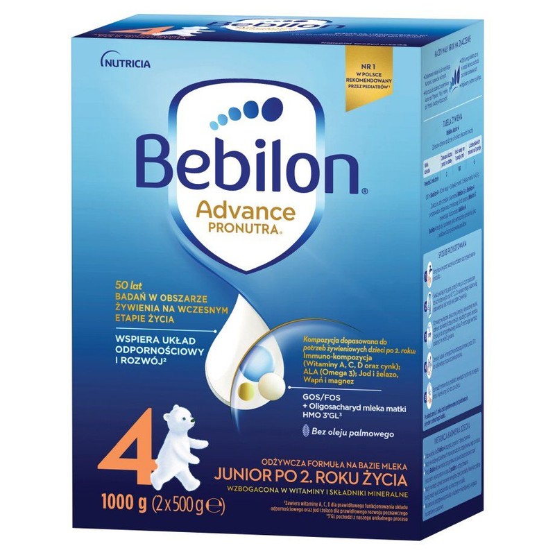 Advance Pronutra mleko modyfikowane 4 po 2 roku  Bebilon 2 x 500 g