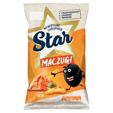 Star Maczugi Chrupki kukurydziane o smaku pizzy 80 g