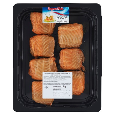 SuperFish Łosoś wędzony kieszonki ze szpinakiem 1 kg