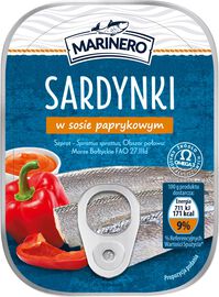 Marinero sardynki w sosie paprykowym 110 g