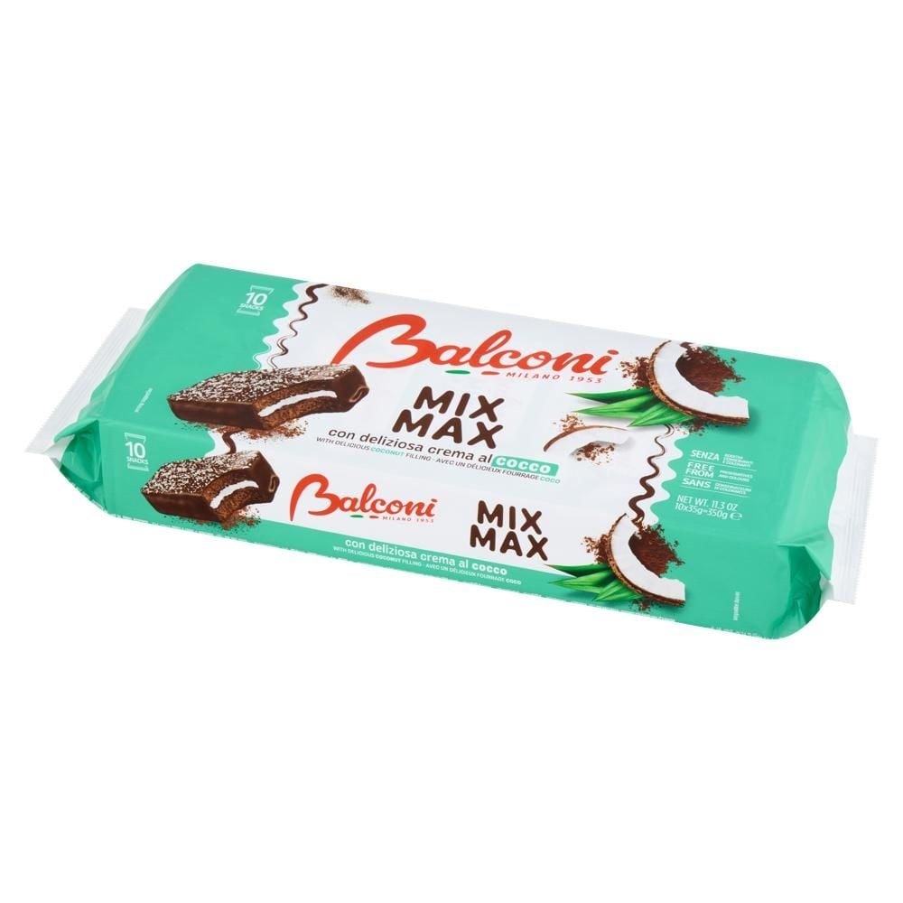 Balconi Mix Max Cocco Wypiekany wyrób cukierniczy 350 g (10 x 35 g)