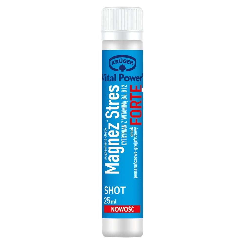 Krüger Vital Power Shot magnez stres forte smak pomarańczowo-grejpfrutowy 25 ml
