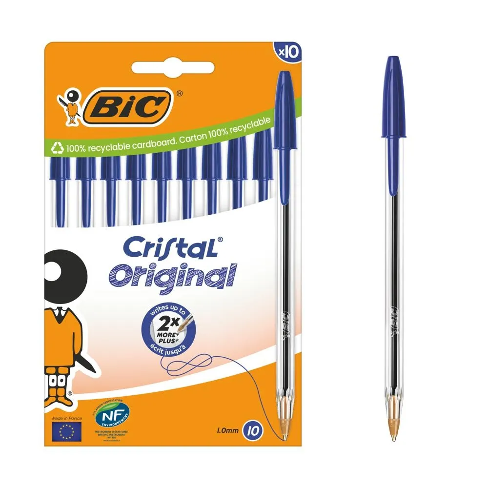 BIC Cristal Original Długopis niebieski Pudełko 10szt