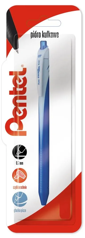 Pióro kulkowe EnerGel BL437 C/niebieski x 1 sz.