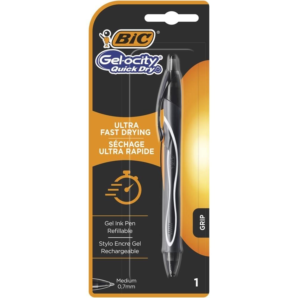 BIC Gel-ocity Quick Dry Długopis żelowy czarny Blister 1 sztuka