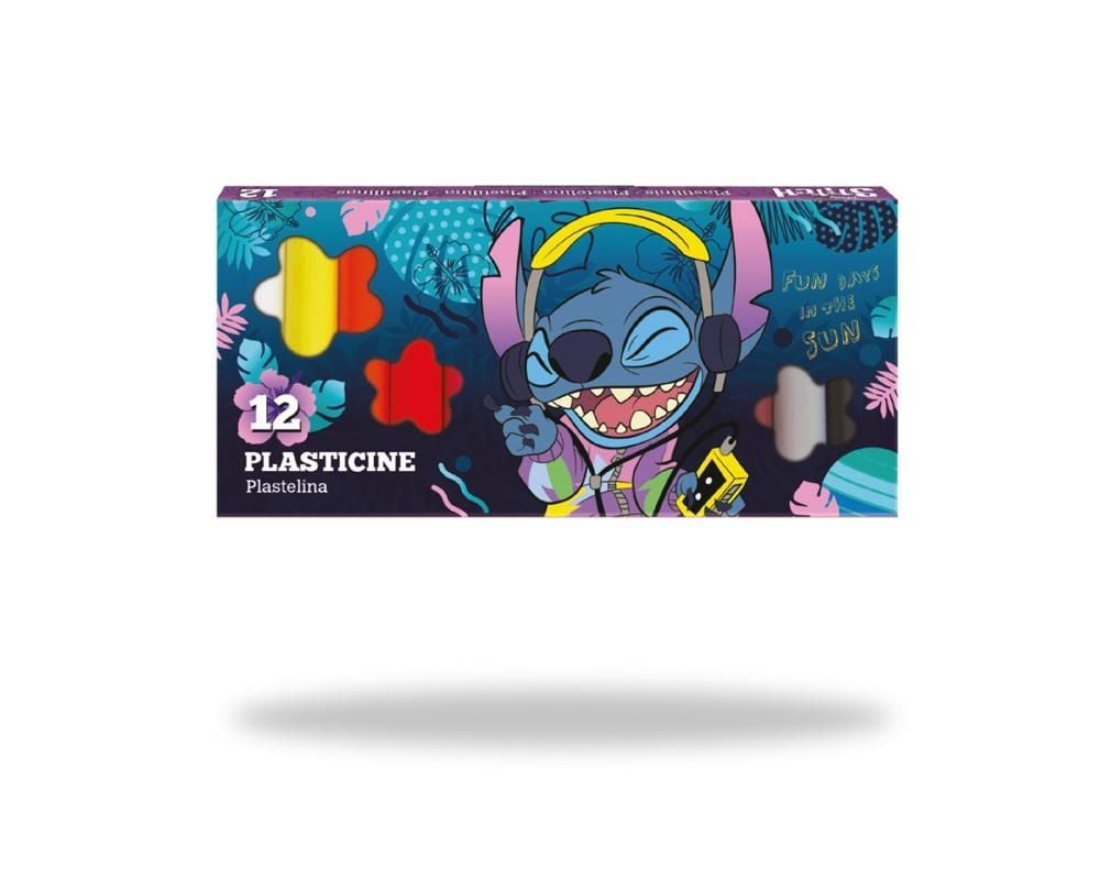 Stitch Plastelina 12 Kol.