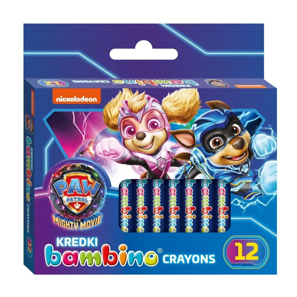 Kredki Bambino 12 Kol. W Pud. Kart. Psi Patrol