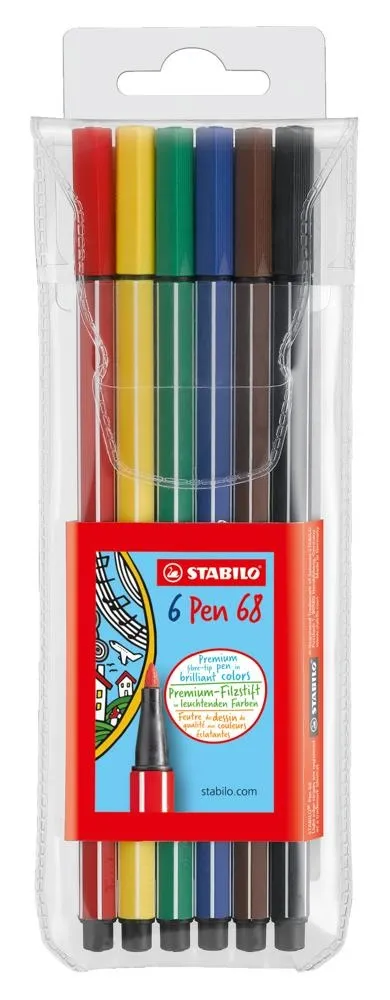 Flamaster STABILO Pen 68 etui 6 szt.