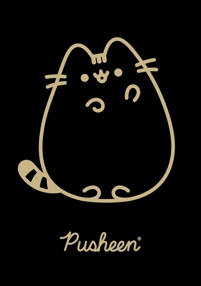 Zeszyt okładka laminowana A5, 60k., krata Pusheen
