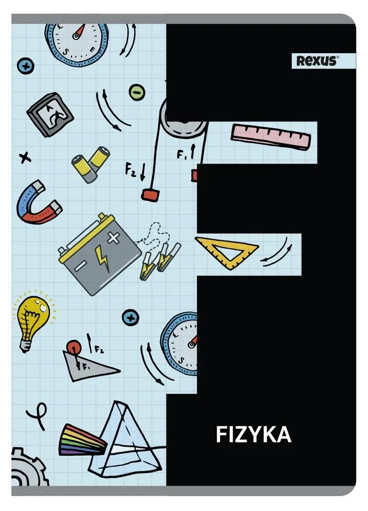 Zeszyt Tematyczny A5/60k. kratka / FIZYKA / REXUS