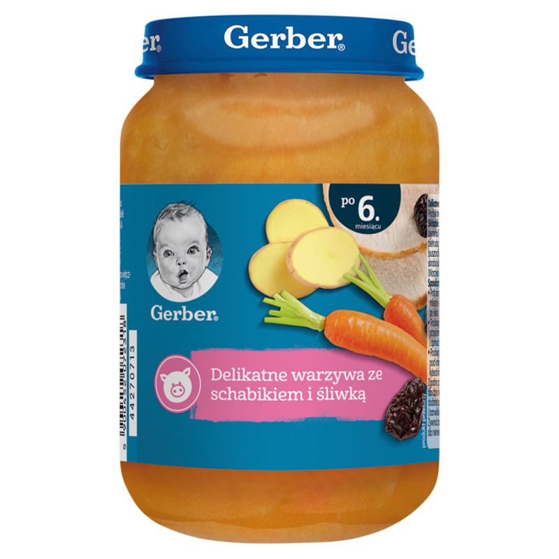 Schabik ze śliwką w warzywach dla niemowląt po 6 miesiącu