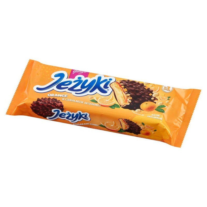 Jeżyki orange w czekoladzie deserowej Goplana 140 g