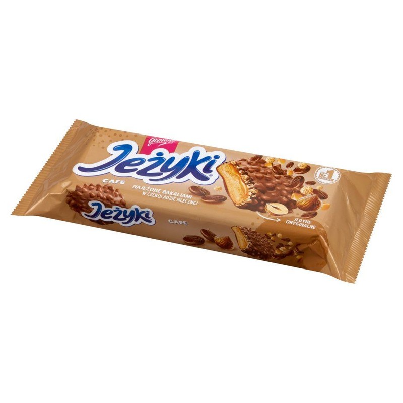 Jeżyki cafe najeżone bakaliami w czekoladzie mlecznej Goplana 140 g
