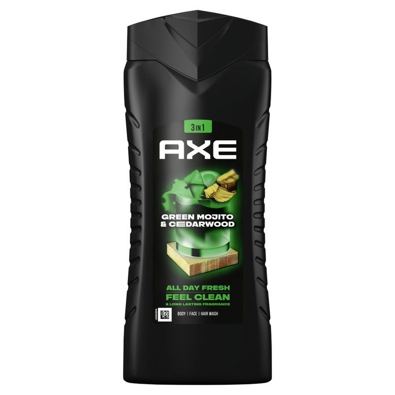 Żel pod prysznic Wild Mojito & Cedarwood 3w1 Axe 400 ml