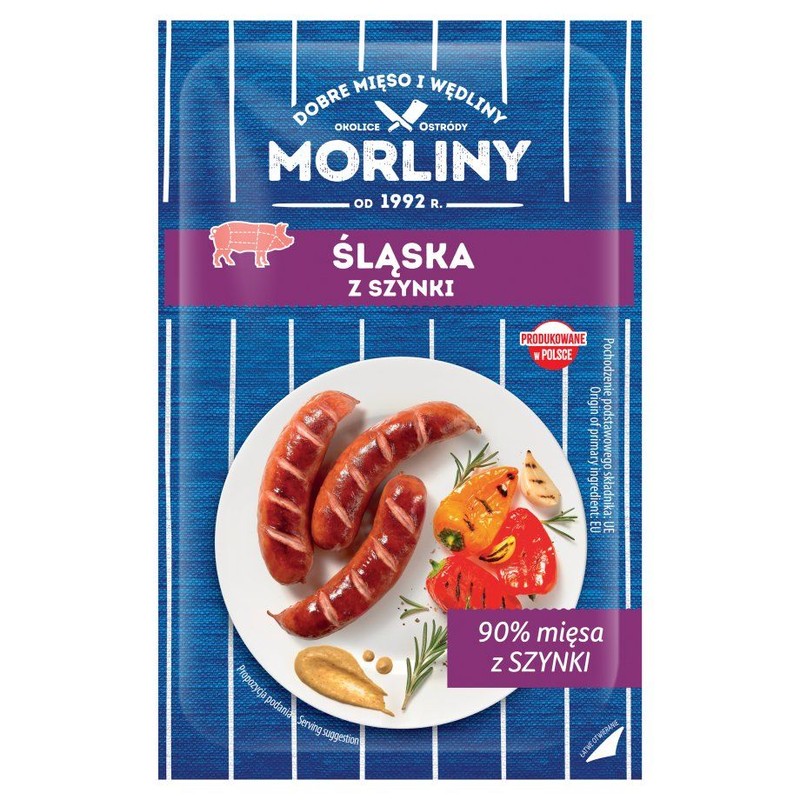 Kiełbasa śląska z szynki Morliny 460 g