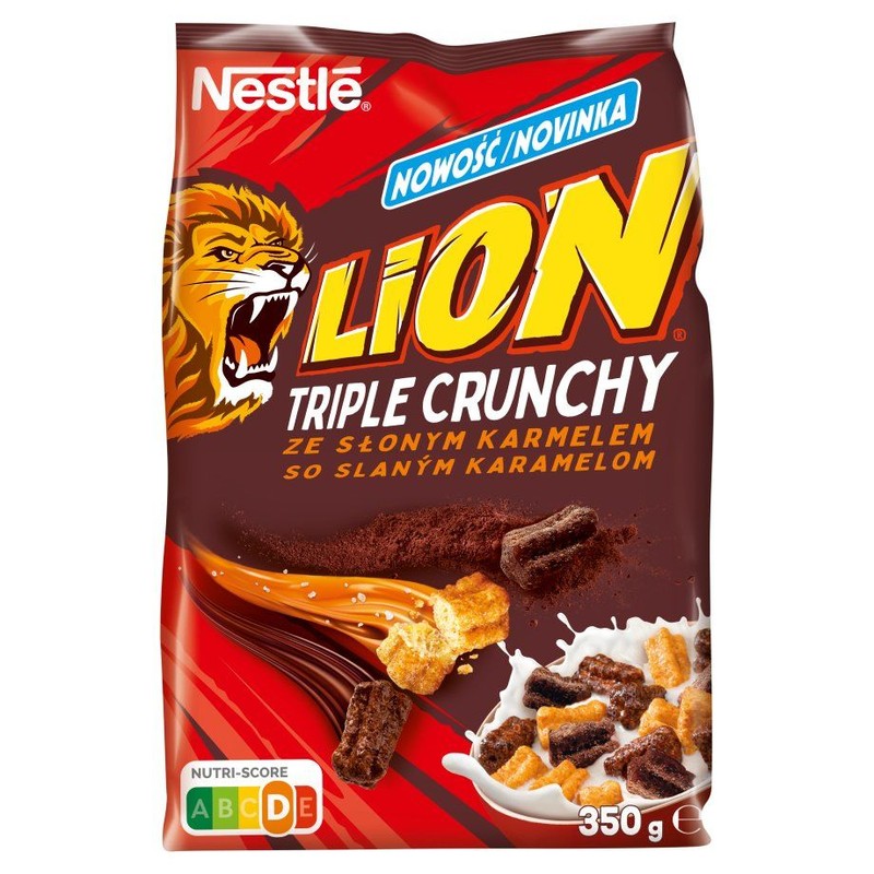 Płatki Lion ze słonym karmelem  Nestle 350 g
