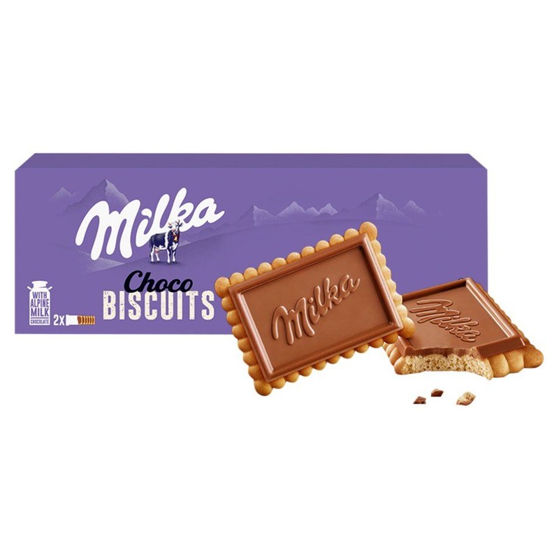 Herbatniki w mlecznej czekoladzie Choco Biscuits Milka 150 g