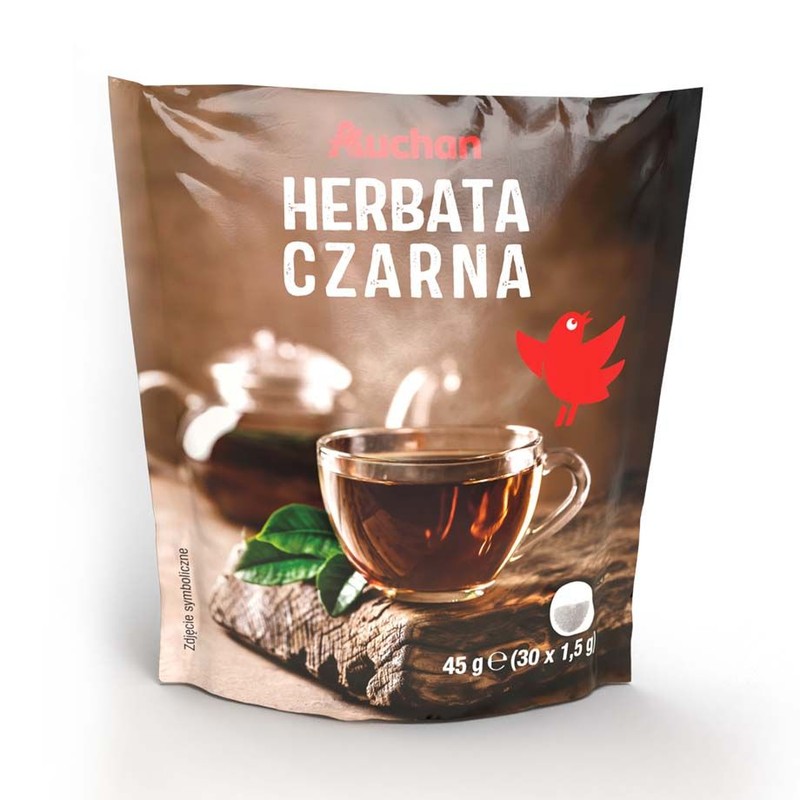 Herbata czarna ekspresowa Auchan 30 torebek