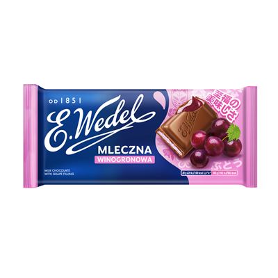 Wedel Czekolada Mleczna Winogrono 100 g
