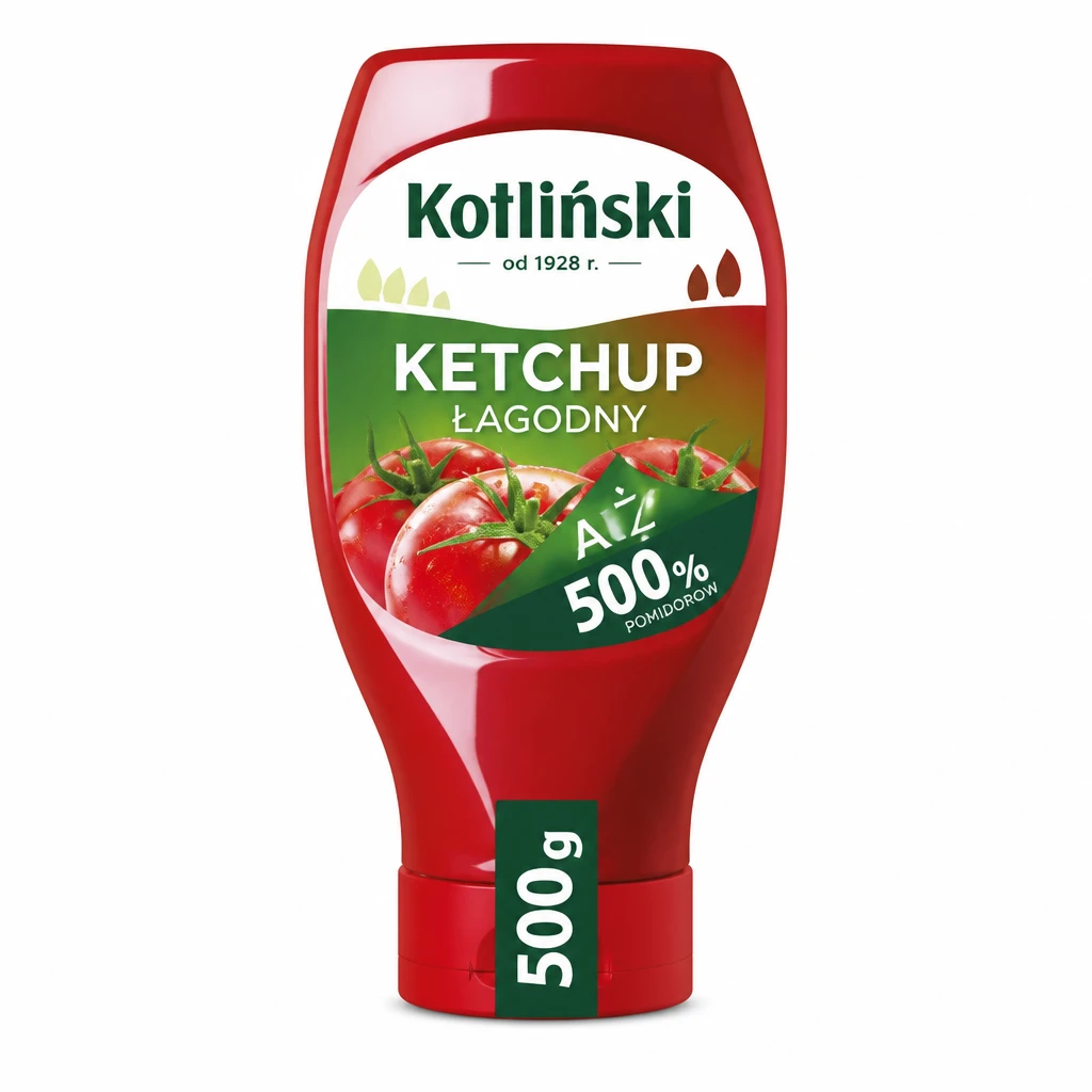 Ketchup łagodny Kotliński 500g