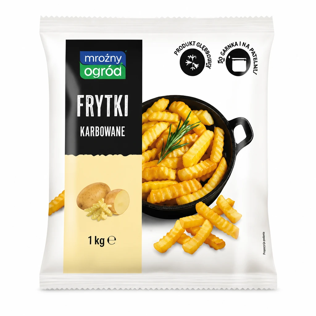 Frytki karbowane Mroźny Ogród 1kg