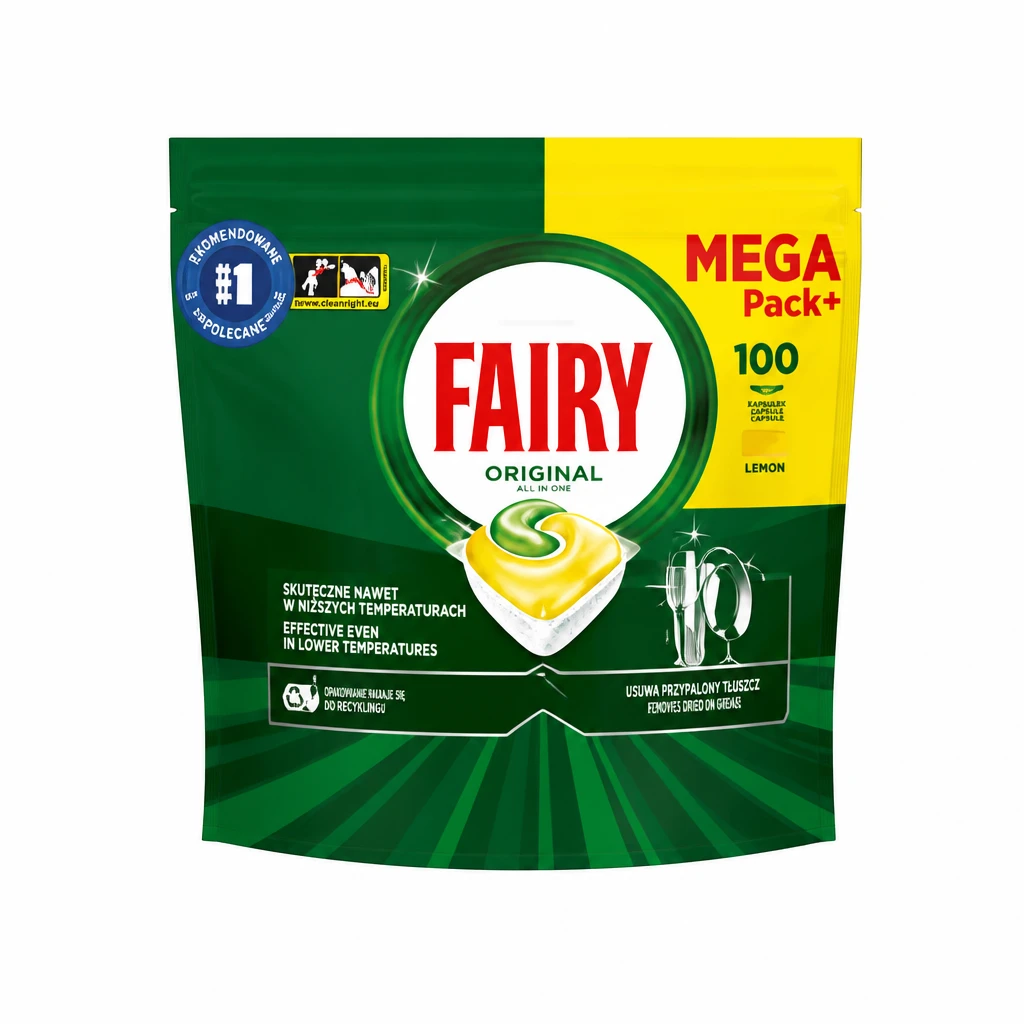 Kapsułki do zmywarki org. all in one Fairy 100szt
