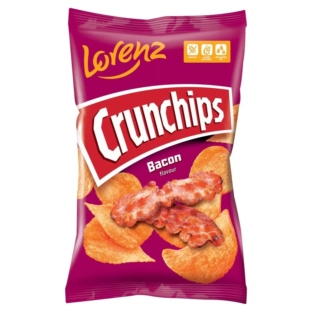 Crunchips Chipsy ziemniaczane o smaku bekonu 130 g