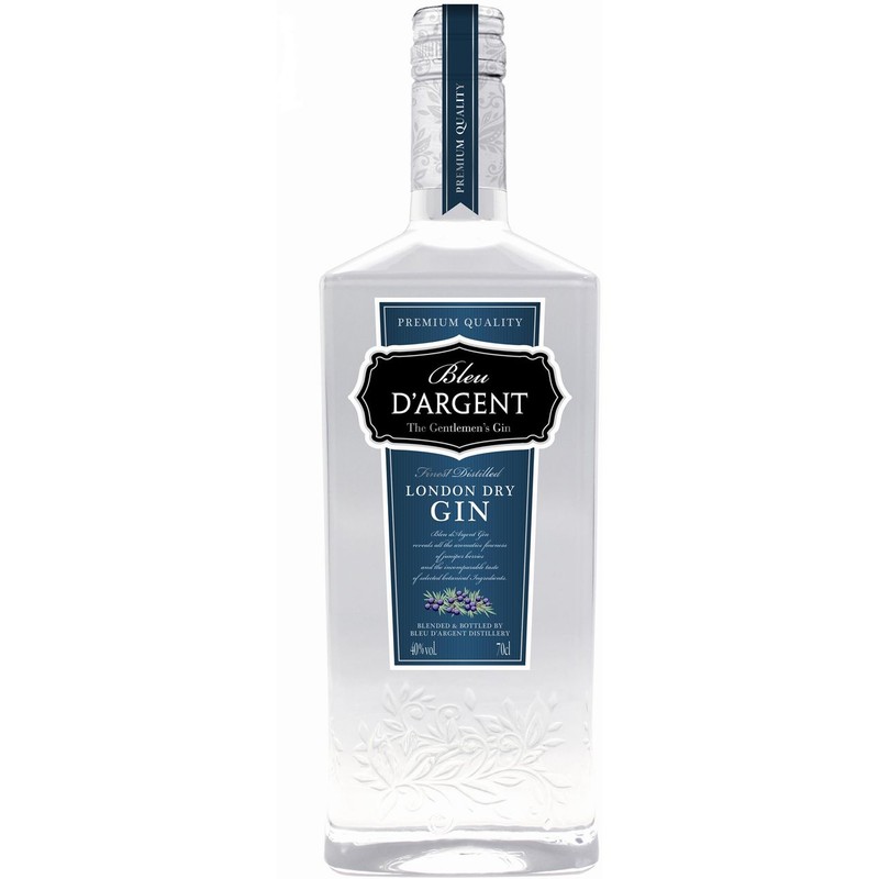 Gin alk.40% obj. Bleu DArgent 700 ml