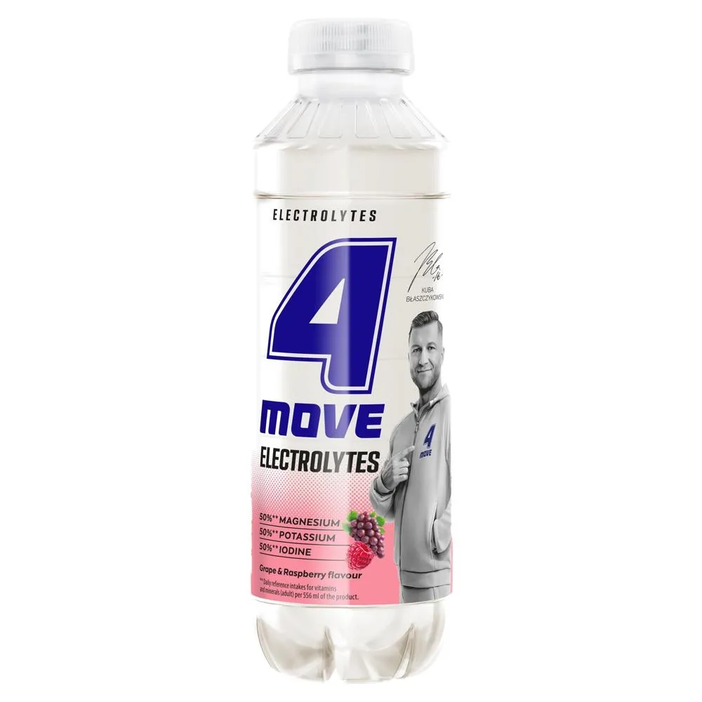 4Move Electrolytes Napój niegazowany o smaku winogrono-malina 556 ml