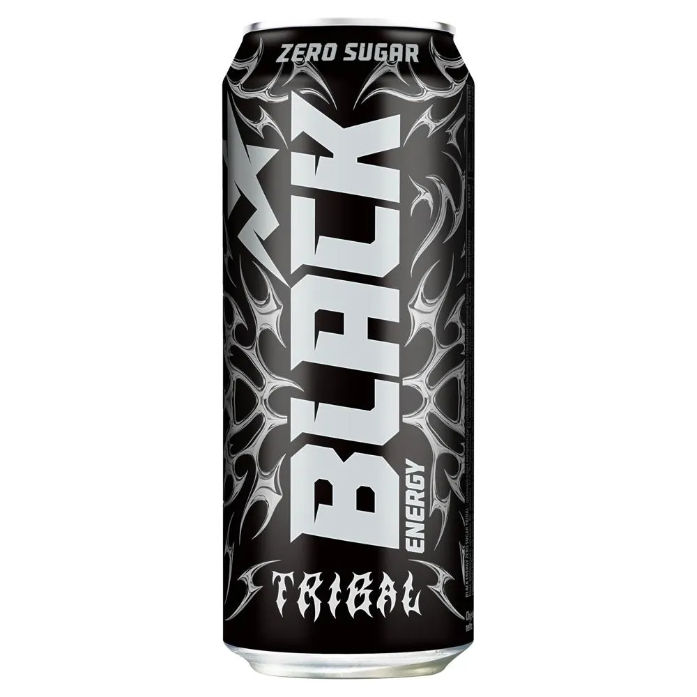 Black Energy Zero Sugar Tribal Gazowany napój energetyzujący 500 ml