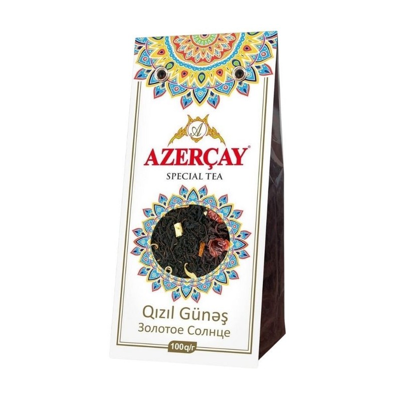Herbata czarna liściasta z pomarańczą i dziką różą AZERCAY 100 g