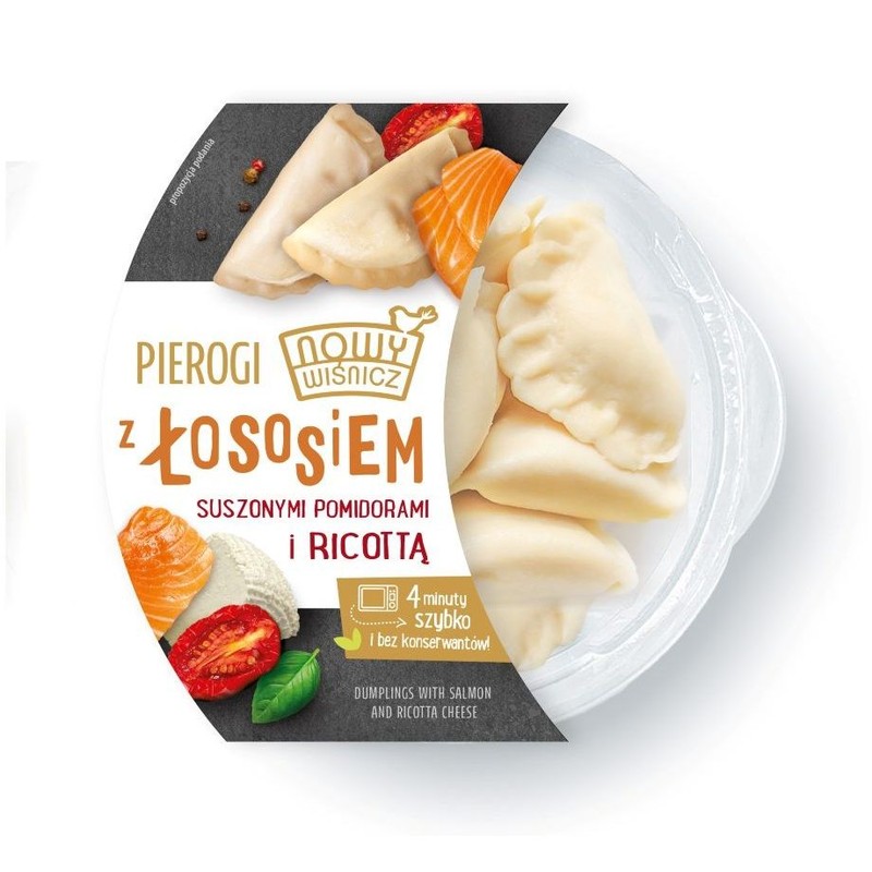 Pierogi z łososiem, pomidorami i ricottą Nowy Wiśnicz 320 g