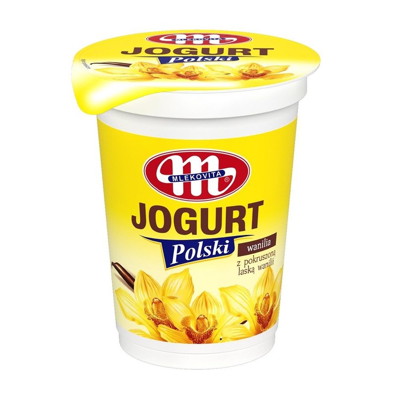 Polski Jogurt z pokruszoną laską wanilii Mlekovita 350 g