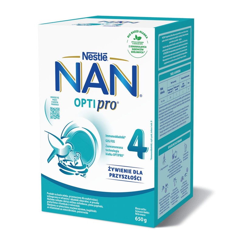 Mleko modyfikowane OPTIPRO 4 2X325G NAN NAN OPTIPRO 650 g