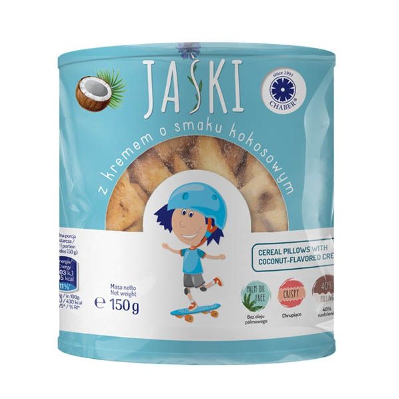Płatki Jaśki z kremem o smaku kokosowym Chaber 150 g