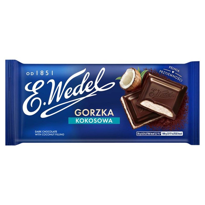 Czekolada gorzka kokosowa E.Wedel 100 g