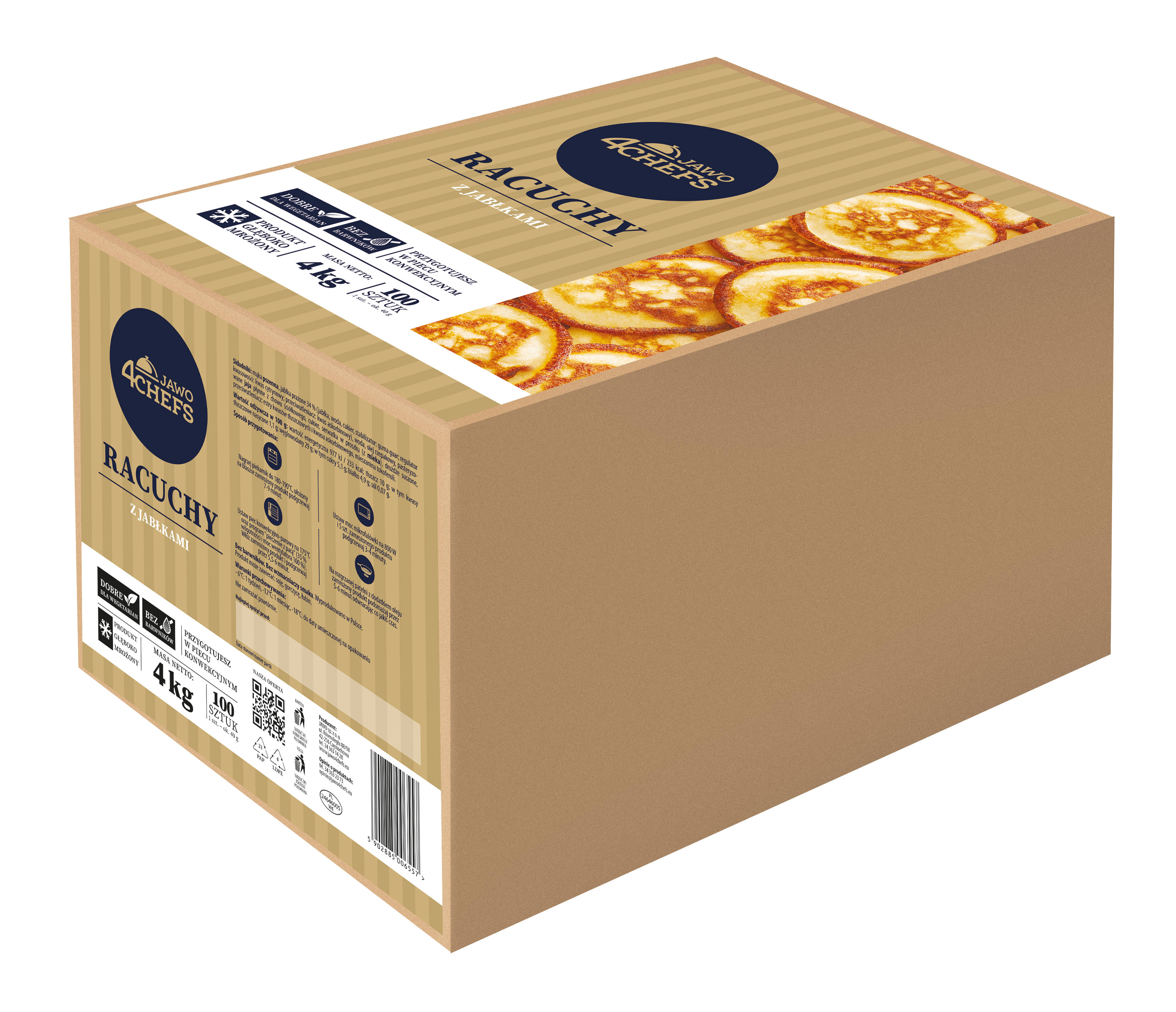 Jawo 4Chefs Racuchy Z Jabłkami 4 Kg